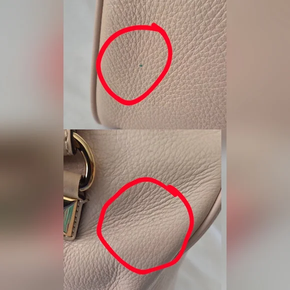 Michael Kors Pebble Leather Blush Grayson Satchel Handbag - Picture 16 of 16